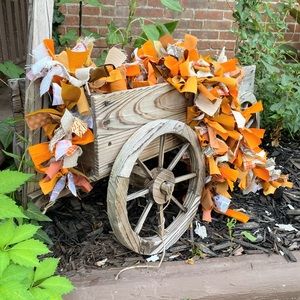 3ft Fall Autumn rag garland NEW